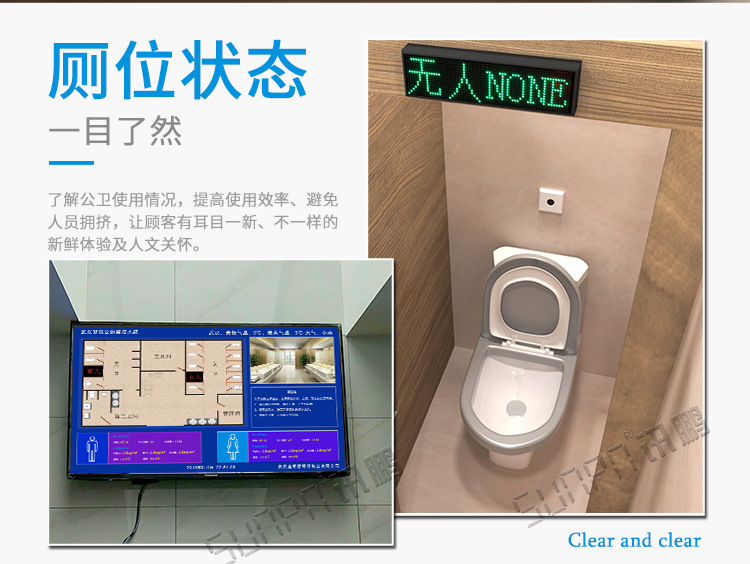 智慧厕所云平台系统公厕升级改造一站式解决方案客流统计智能景区示例图5
