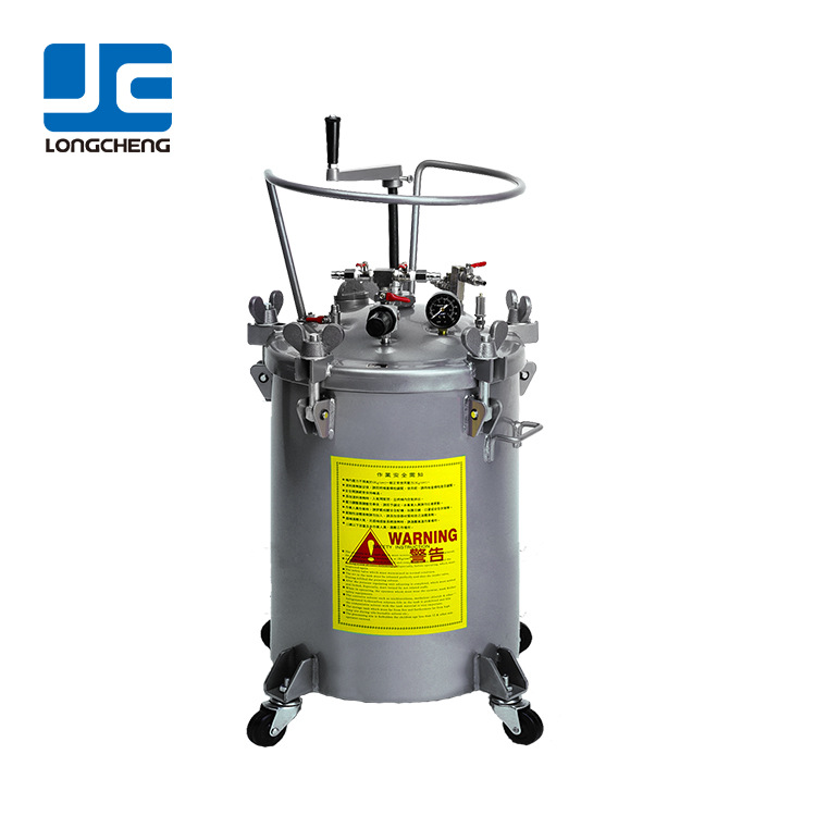 涂料压力桶LC-20HS 台湾龙呈20L不锈钢手动搅拌压力桶 招商代理