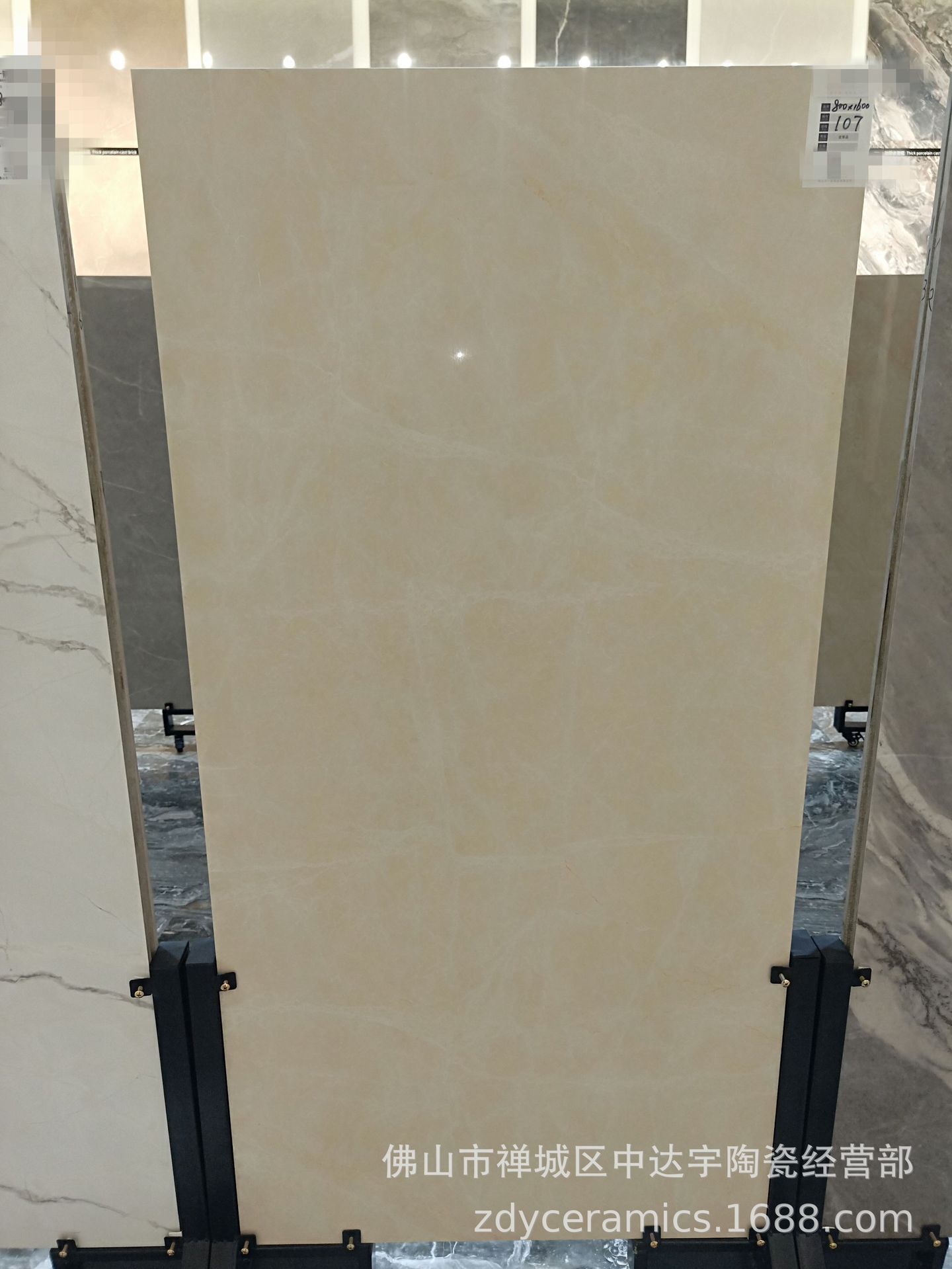 佛山负离子通体大理石800x1600工程酒店客厅卫生间地板砖墙面瓷砖示例图4