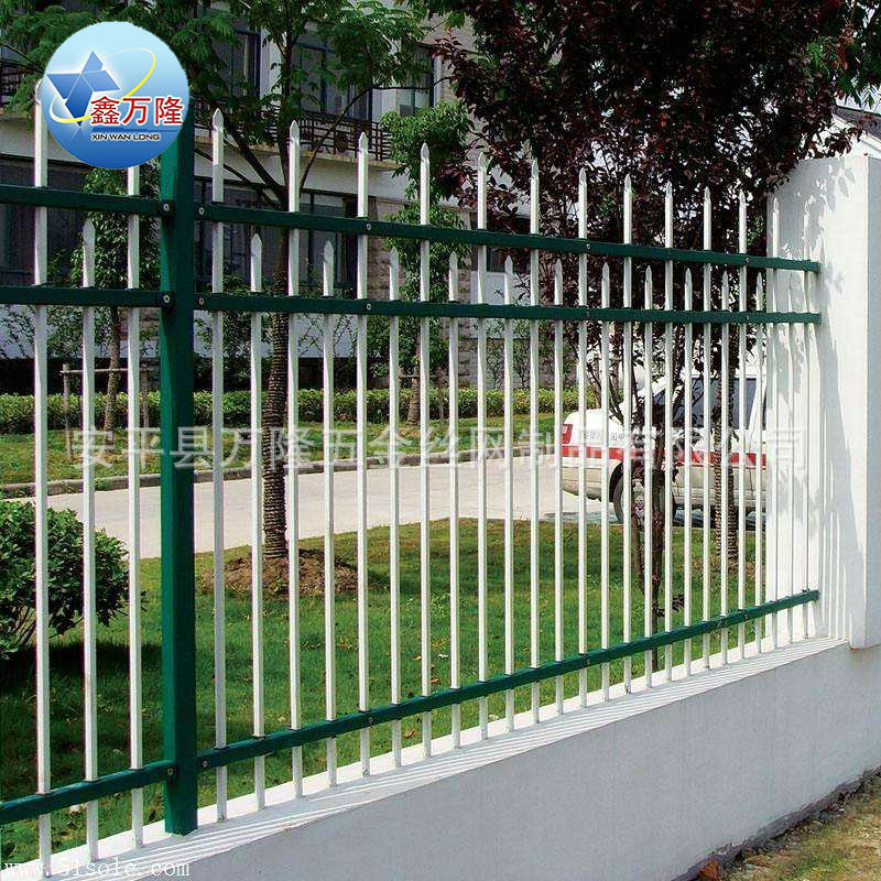 学校围墙锌钢防护栏 工厂铁艺栏杆 定做小区围栏示例图12