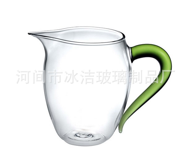 耐热玻璃茶具 加厚大龙胆茶海 茶道450ml 透明耐热玻璃公道杯