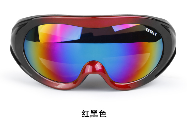 厂家批发欧宝来HB905男女款专业单层滑雪眼镜防风镜摩托车风镜示例图9