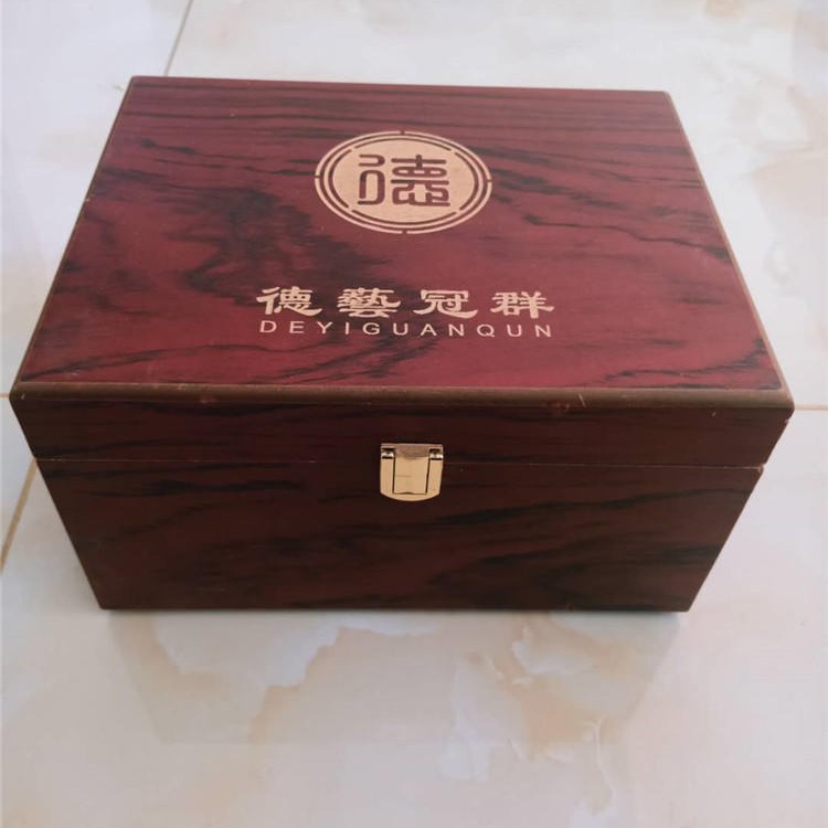 木盒子定做精油盒仿古包装盒高端红酒盒单支礼盒双支红酒包装木盒图片
