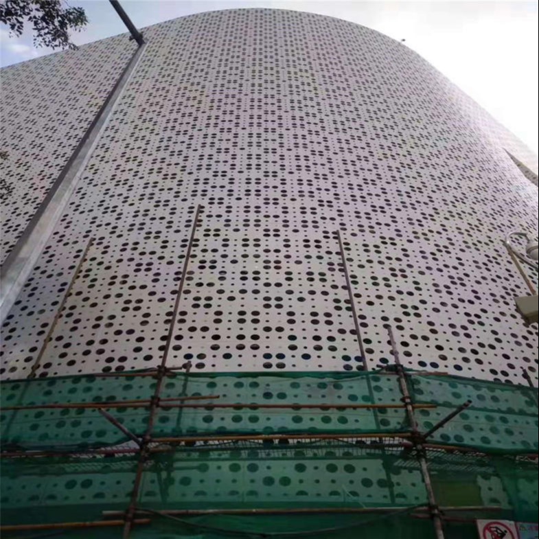 冲孔铝单板幕墙厂家  3mm厚度异型铝单板 穿孔镂空雕刻铝单板 木纹雕刻铝单板幕墙