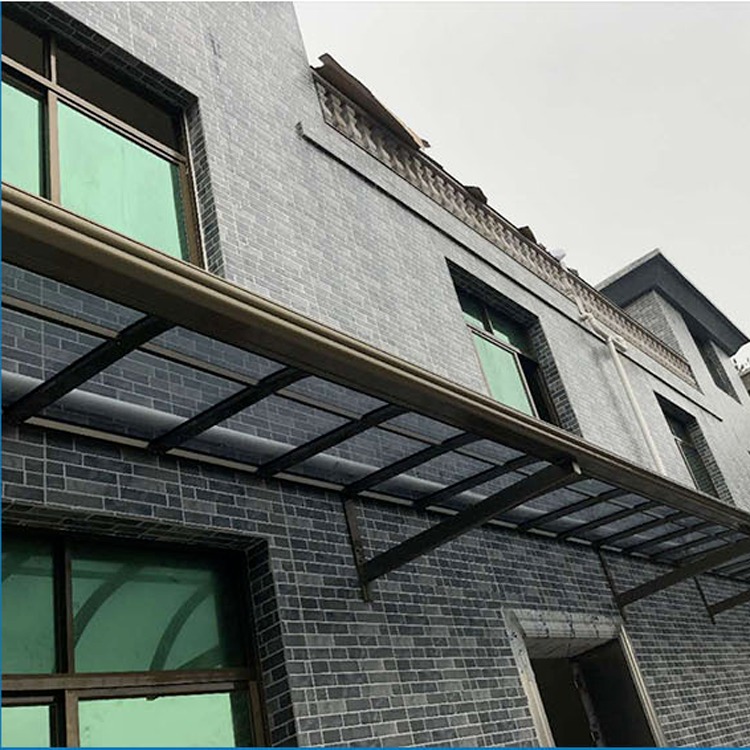 铝合金窗棚定做安装 铝合金耐力板雨搭 厂家定做铝合金窗棚露台棚图片