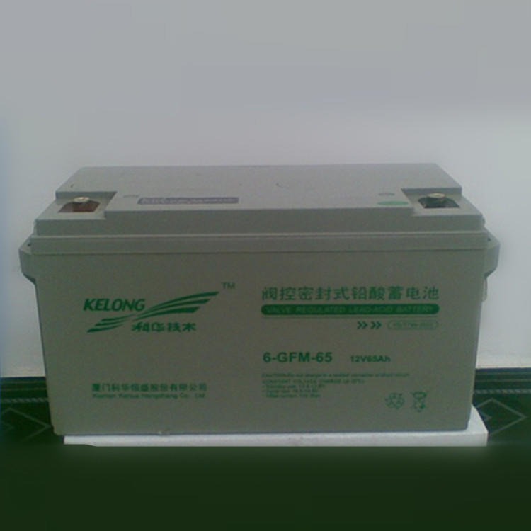 厦门科华12V65AH 科华蓄电池6-GFM-65 铅酸性免维护电池 照明机房专用电池