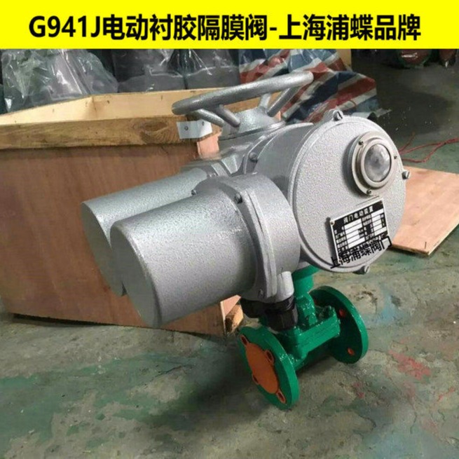 电动衬胶隔膜阀G941J 上海浦蝶品牌