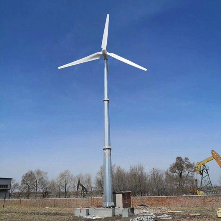 晟成张家口10千瓦风力发电机草原安装风光互补发电系统