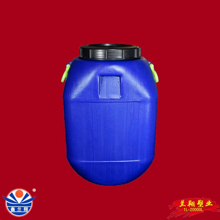 鑫兰翔废料桶 50升实验室肥料包装桶 50L废料塑料桶 50公斤方形蓝色化学废料塑料包装桶图片