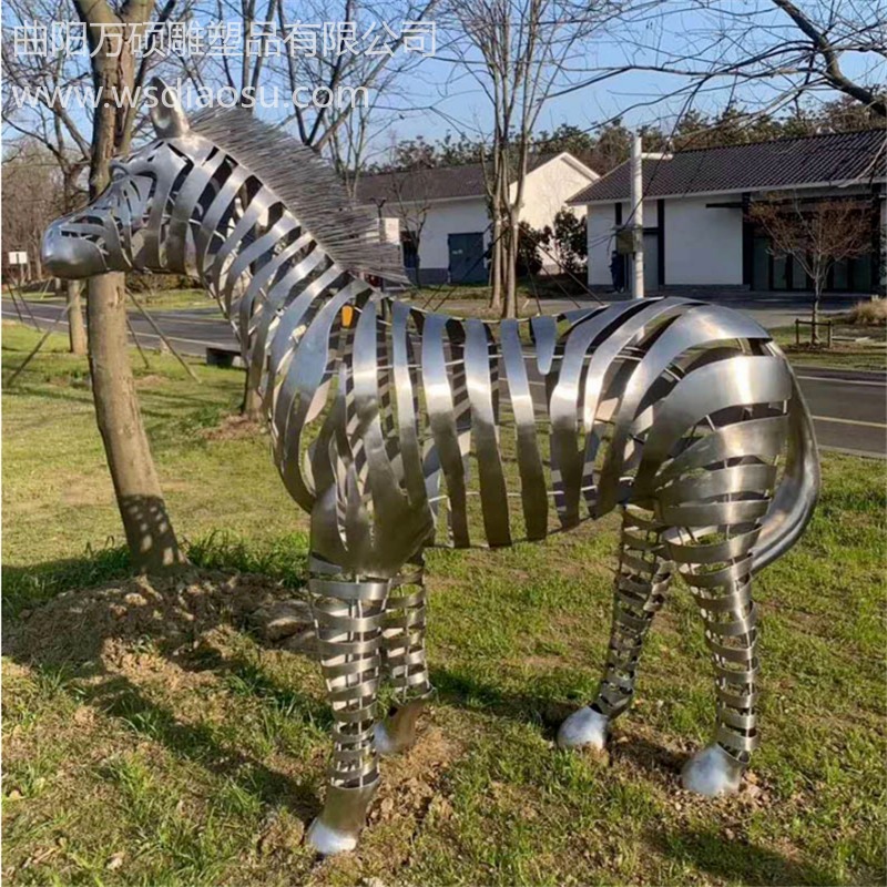 万硕  不锈钢动物雕塑  不锈钢园艺动物摆件 景观园林雕塑  支持来图来样定制
