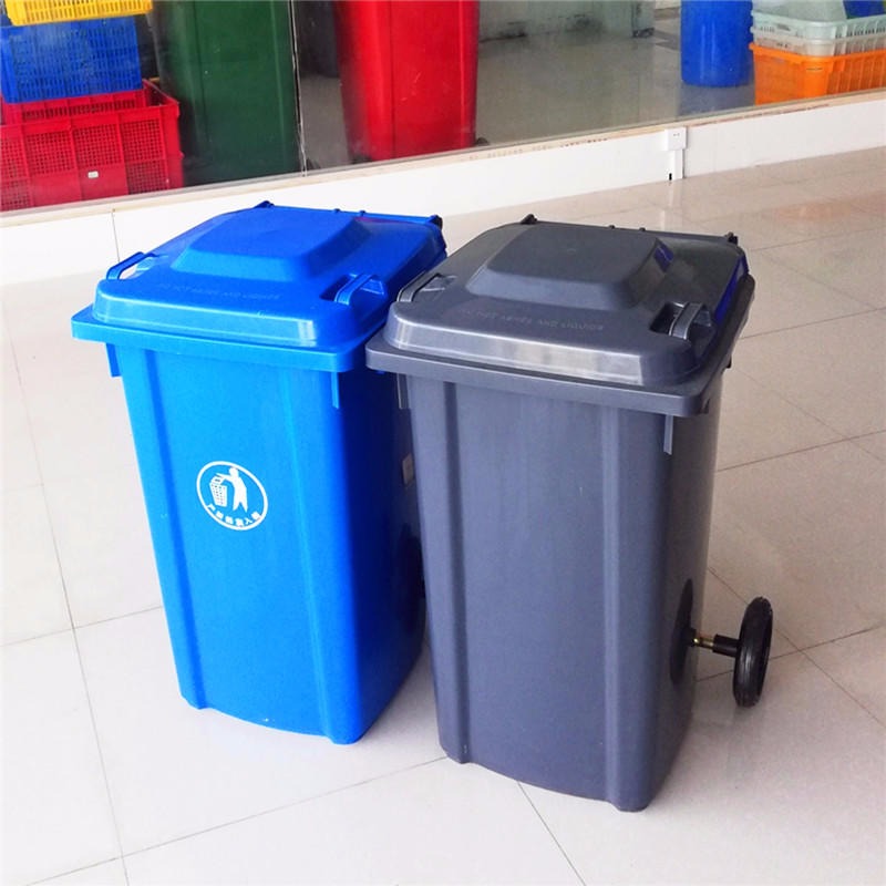 小区物业塑料垃圾桶 塑料垃圾桶厂家