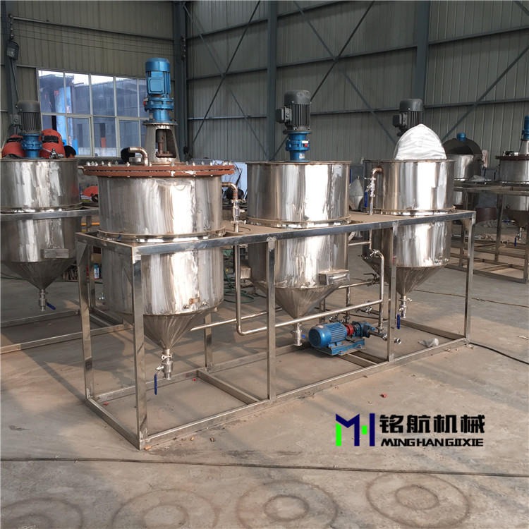 小型牡丹籽油精炼机 茶籽油精炼设备 中型核桃油榨油精炼生产设备
