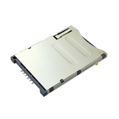 自弹式SIM卡座6P无侦测开关卡座连接器1.8H电子元器件