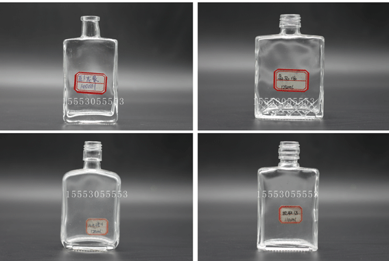 100ml酒瓶 晶白料 125ml玻璃瓶 优质小酒瓶 蒙砂酒瓶 2两小酒瓶示例图5