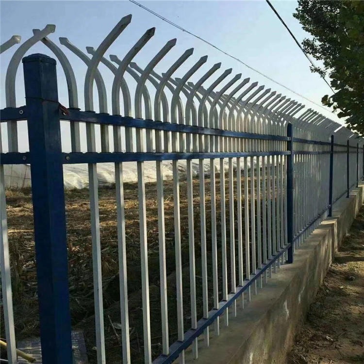 工厂防护栏 锌钢铁艺工厂厂区围栏 小区围墙护栏 德兰按需定制