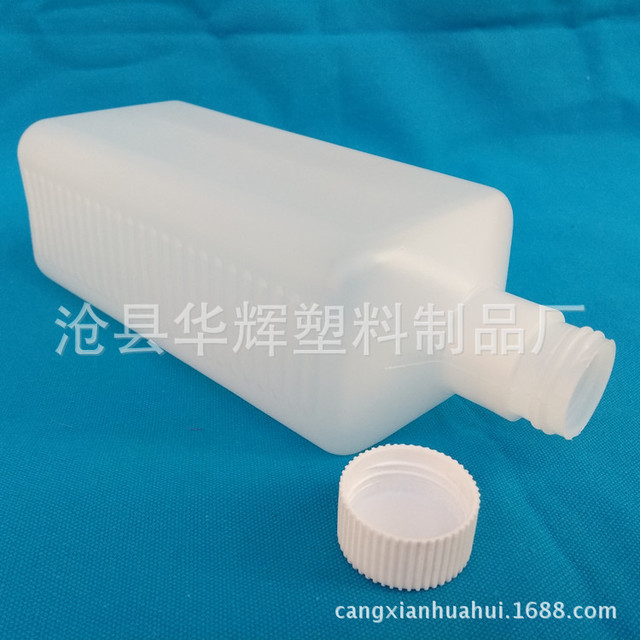 批发供应 1000ml塑料瓶 透明磨砂方形防滑液体瓶 农药瓶 医药瓶厂