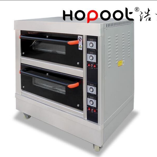 商用电热烤箱 两层四盘独立温控烘培烤箱 钢琴烤漆电烤箱图片