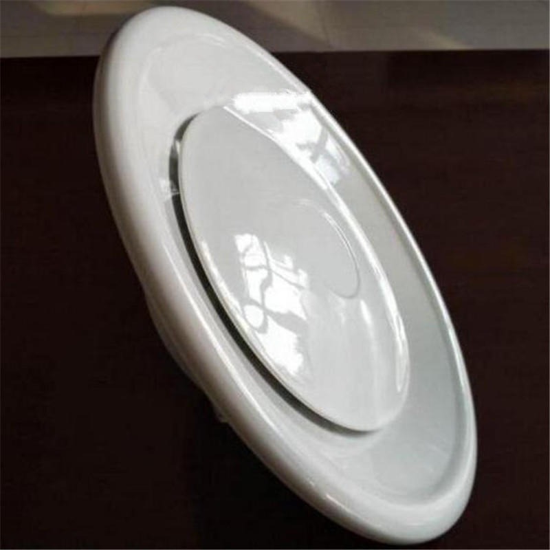 圆盘散流器  可调式圆盘空调回风口 温控圆盘形散流器 铝合金圆盘通风口图片