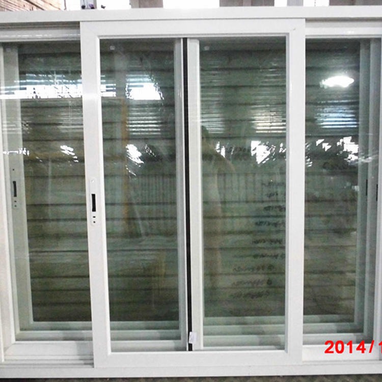 塑钢门窗 双层钢化玻璃  塑钢隔音窗 pvc塑钢纤维纱网推拉纱窗