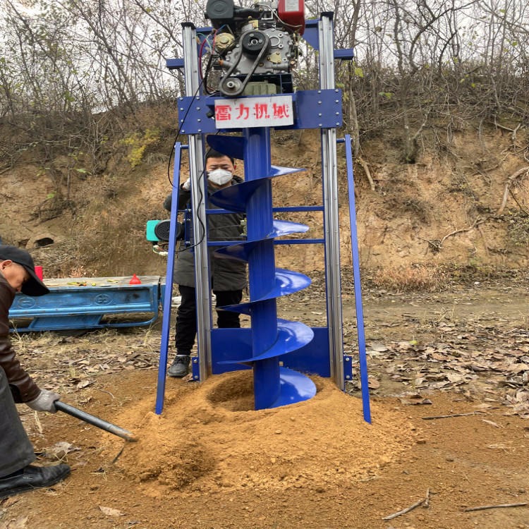 山区打水泥桩挖孔机钻头合金 电力公司螺旋钻机厂家 小型挖洞机