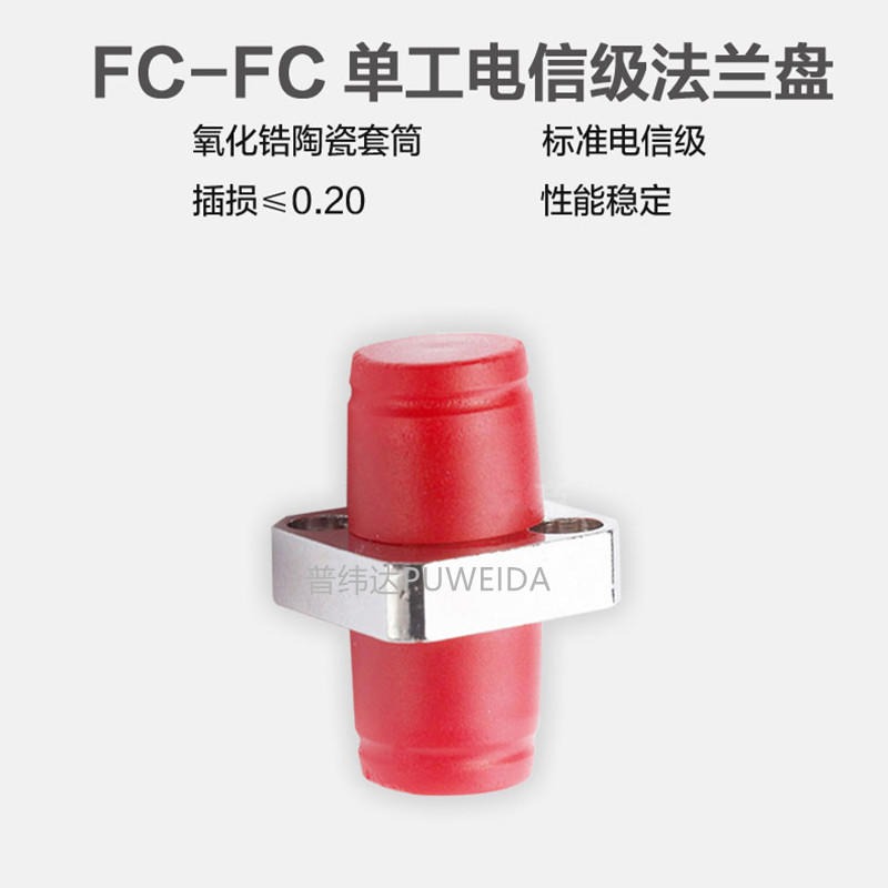 FC光纤适配器 普纬达光纤耦合器 光纤法兰品牌型号图片