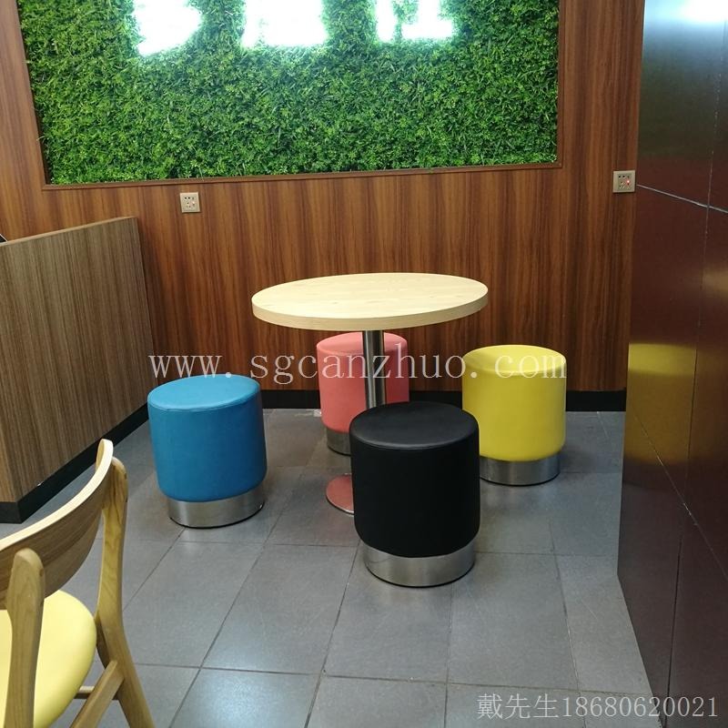 尚邑家具KZ-02汉堡店餐桌椅，快餐店吧凳，快餐桌椅