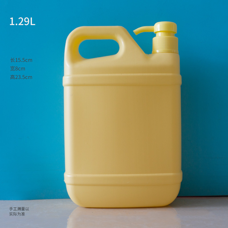 铭诺洗洁精桶厂家 1.5L洗涤灵瓶 黄色洗洁精桶 加厚洗涤灵桶
