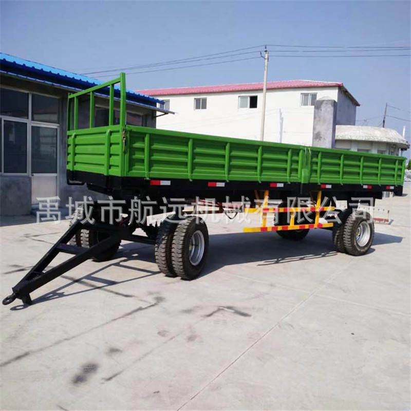 农用拖拉机车斗   载重1-20吨的平板车    拖车斗加工定做示例图6