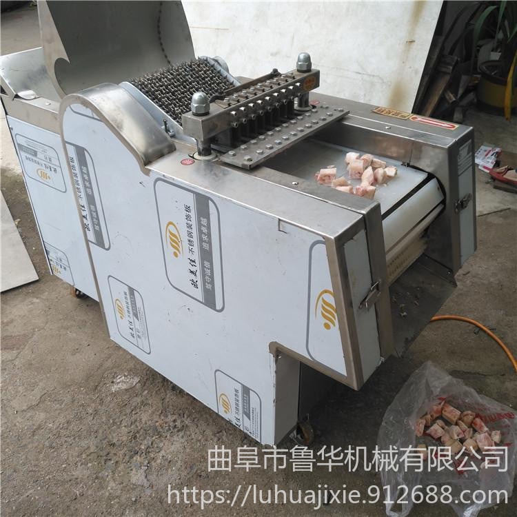 鲁华机械 LH JKJ不锈钢禽类切块机  冻肉剁块机  商用小型剁整鸡机械