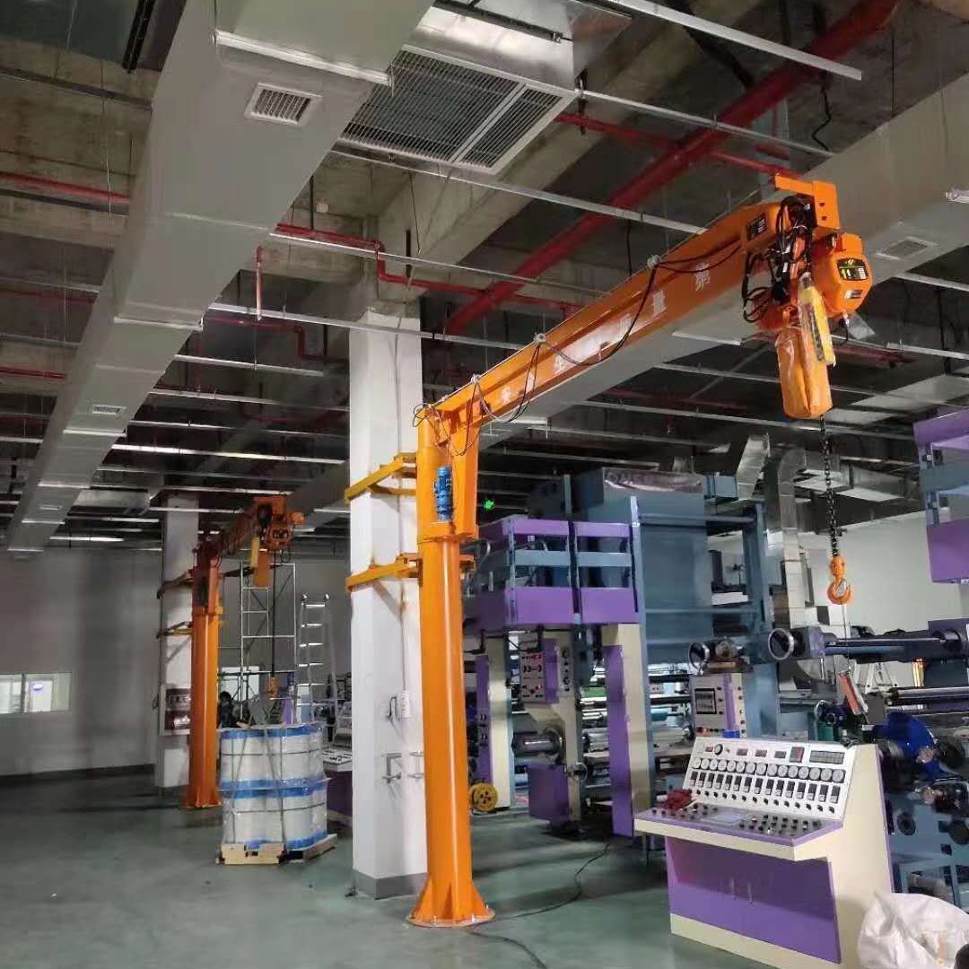 电动立柱式悬臂吊 创新起重机厂家直销 1吨立柱旋臂吊 电动单臂吊图片
