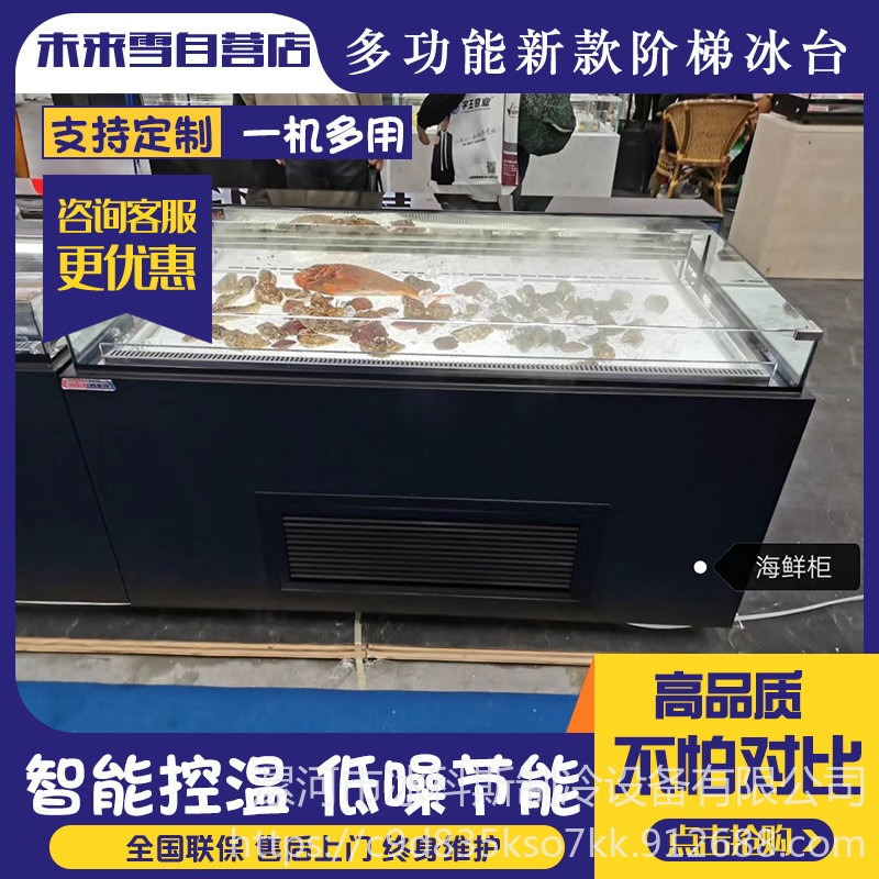 未来雪BKS-BT-10北京海鲜自助餐厅全套设备|北京海鲜自助厨房设备|海鲜自助餐厅冰台定做|300平自助餐厅设备图片