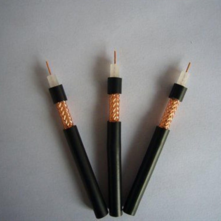 实心聚乙烯绝缘射频电缆SYV-50-2 -3-5-7-9-12-15-17 监控视频同轴线 网络电线纯铜导体0.68天联