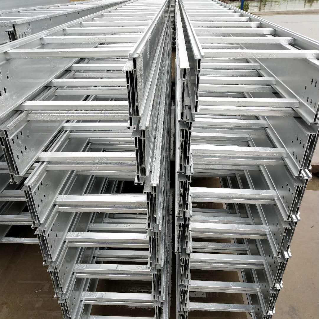 单梯边 双梯边铝合金电缆桥架 选河北森能 铝型材桥架生产商