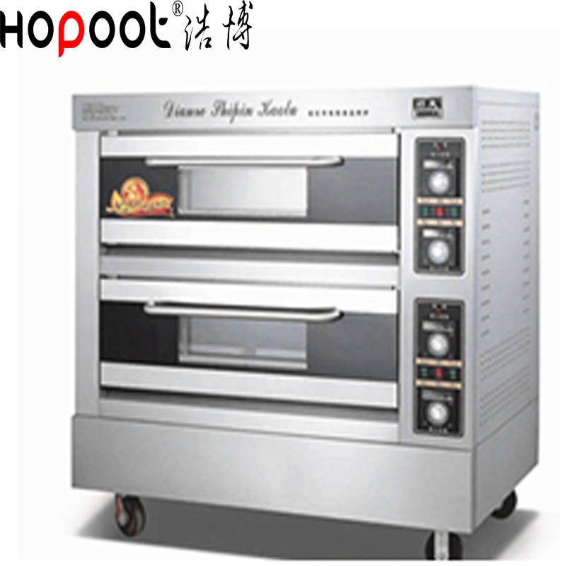 顺麦燃气烤箱 商用2层4盘燃气烘炉 大容量fkb-2面包披萨烤箱烘炉图片