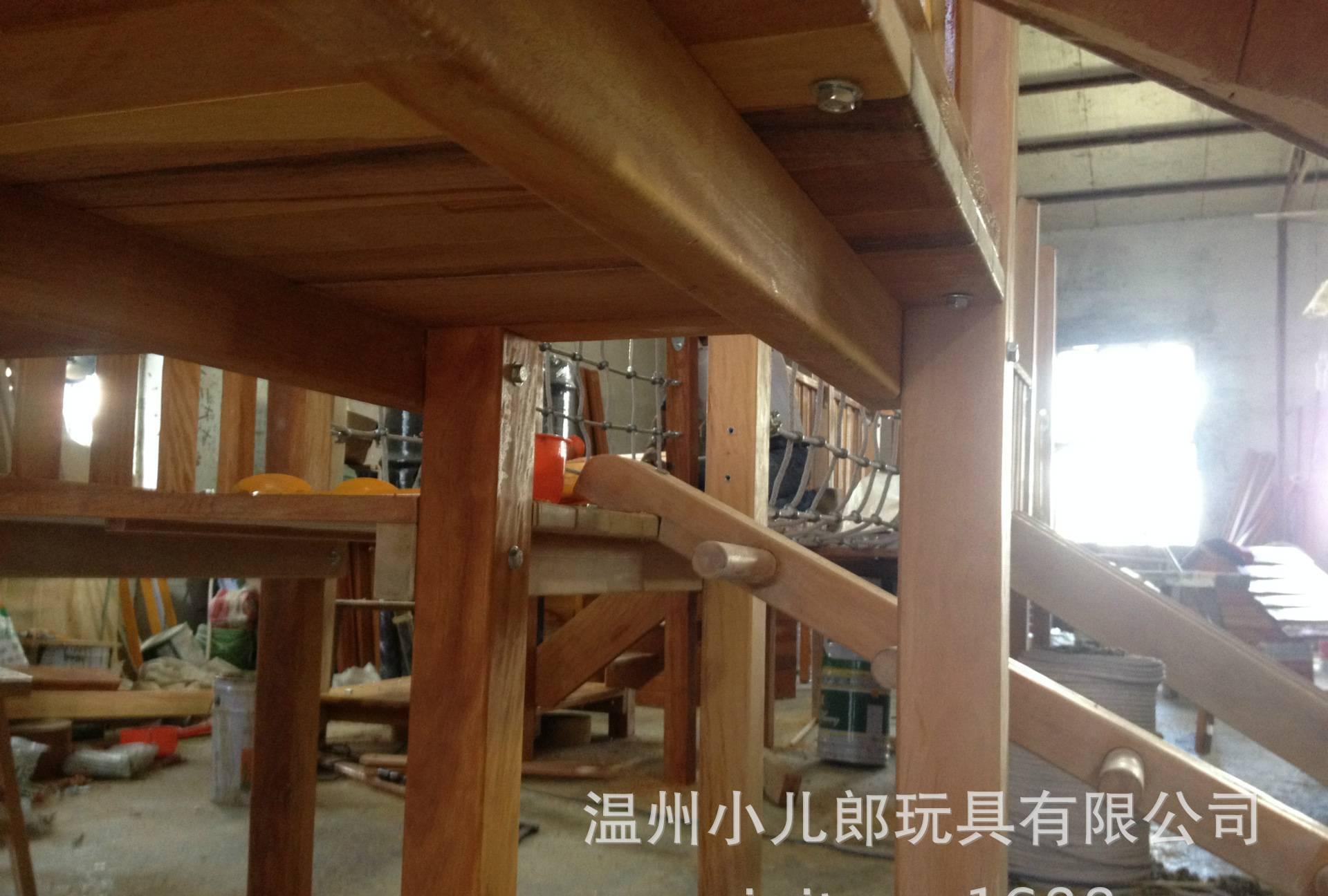 木质小博士滑梯 户外组合游乐设备 体能感统器材 滑梯示例图5