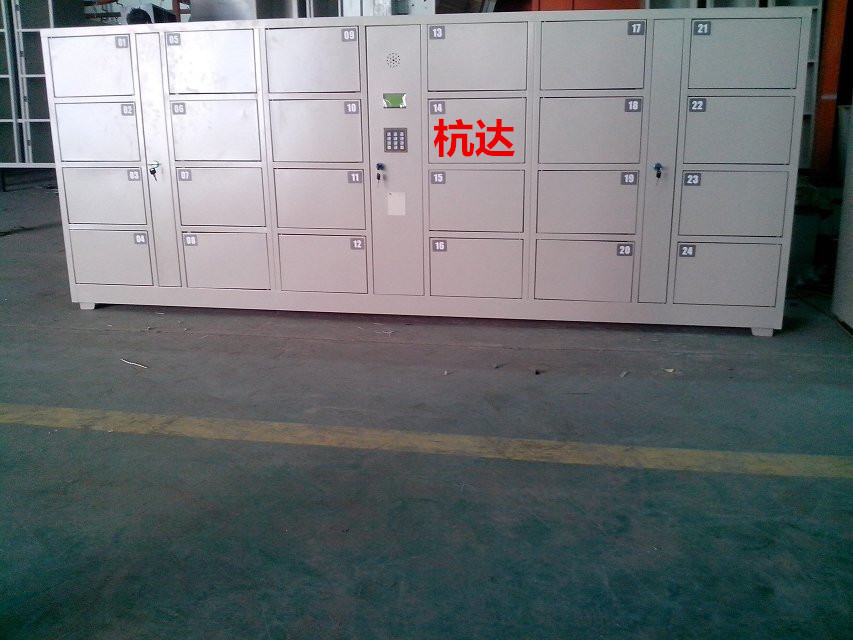 公司刷卡联网电子更衣柜杭州第九中学校联网书包柜储物柜示例图12