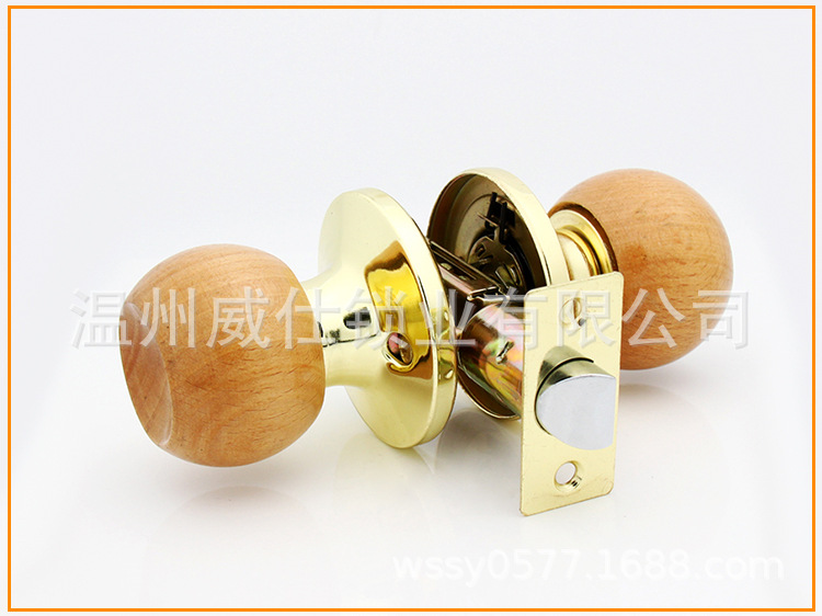厂家直销 607木球 三杆球形锁 房门 浴室锁  优质厂家 五金锁具示例图5
