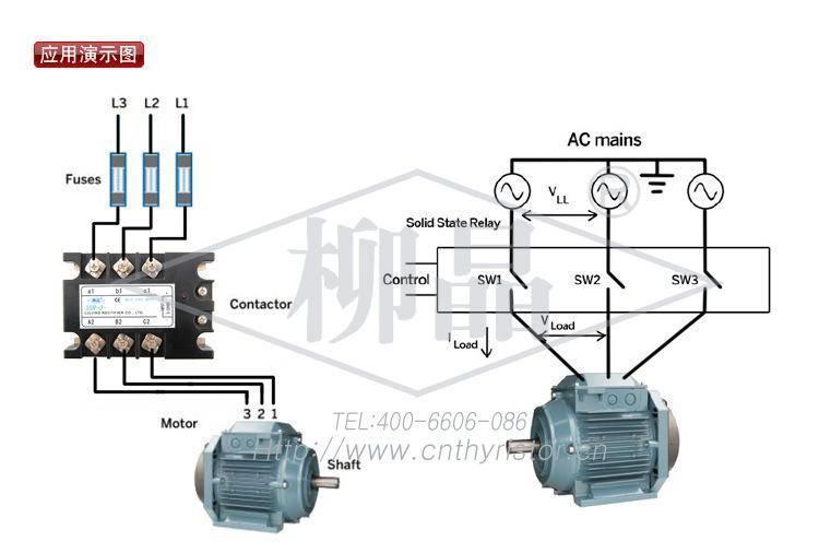 柳晶 JGX-3D3840 SSR-3 40DA 电炉加热恒温系统用 三相固态继电器示例图10