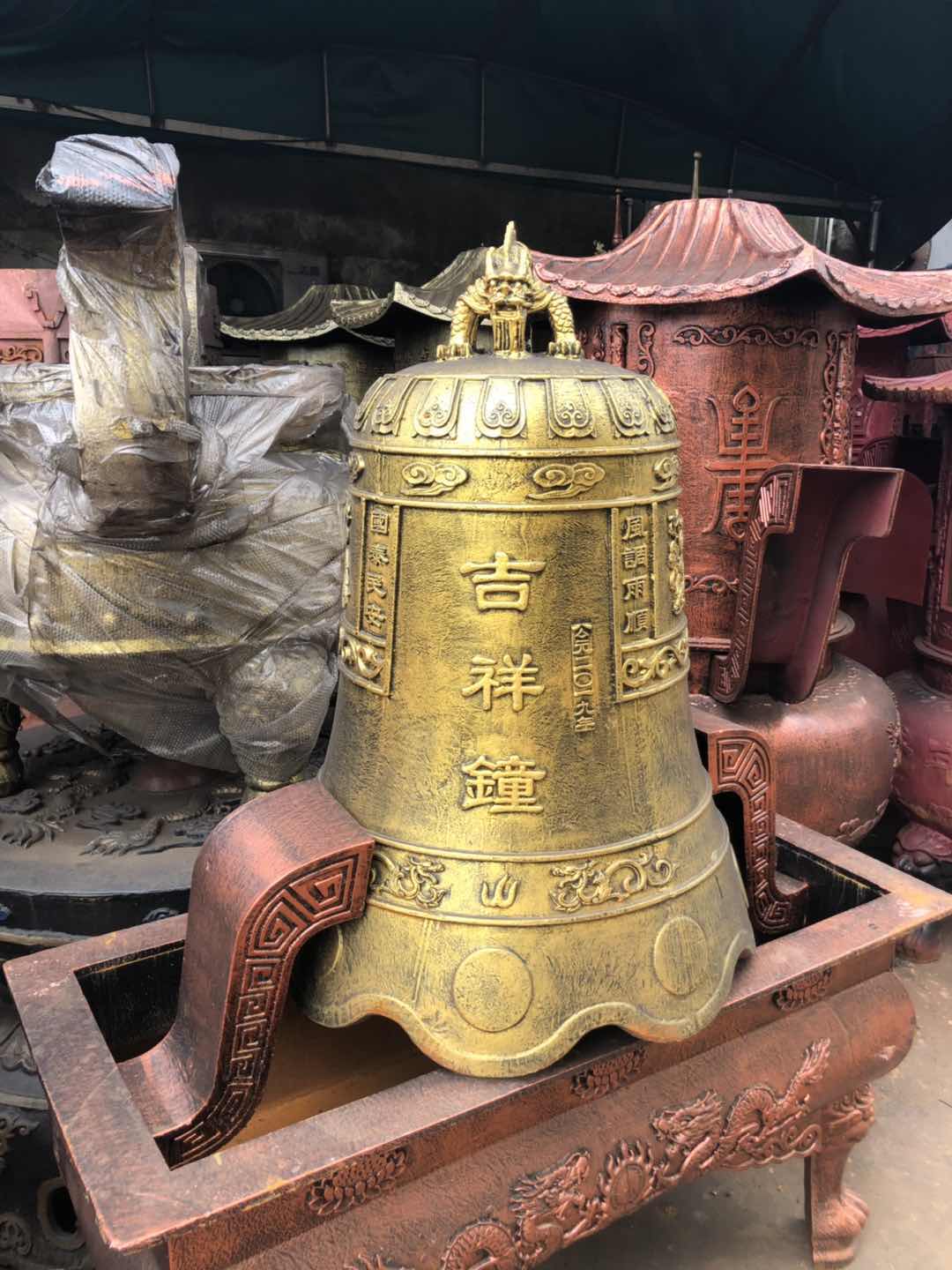 铁钟 温州汇缘法器厂生产铸造寺庙铁钟 钟铁钟 钟楼铁钟