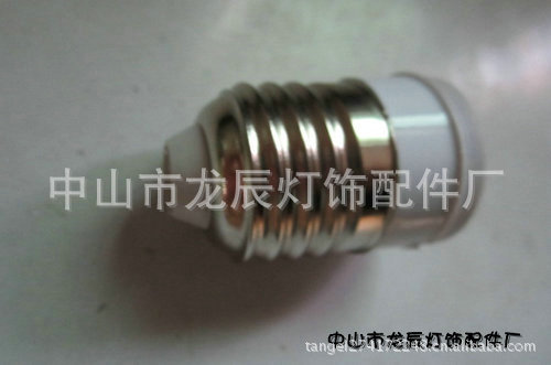 龙辰专业生产   E27塑料灯座  E27电木灯座 灯头 E27外半牙灯座示例图9