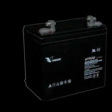 威神蓄电池6FM50铅酸性免维护电池威神12V50AH储能应急电池