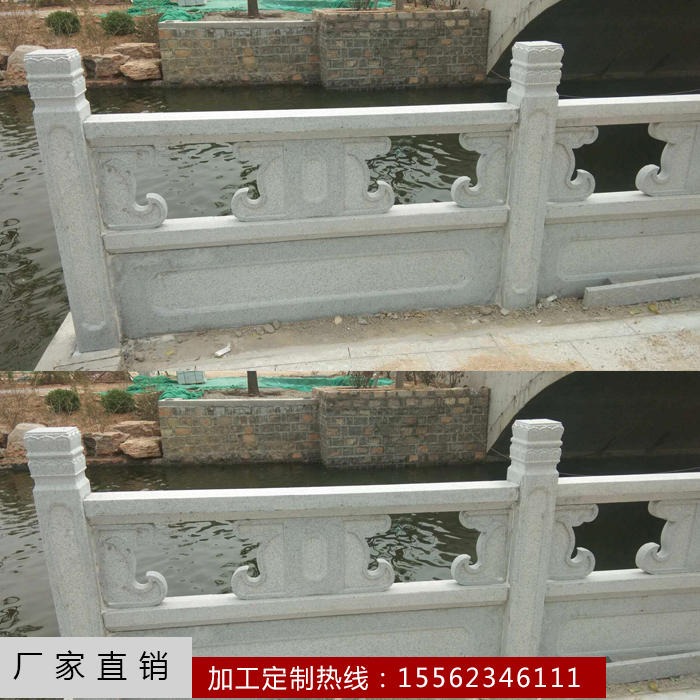 石雕栏板厂家 护城河石栏杆 河道桥梁 桥面石栏杆 雕刻石栏板 文阳石业 支持设计安装