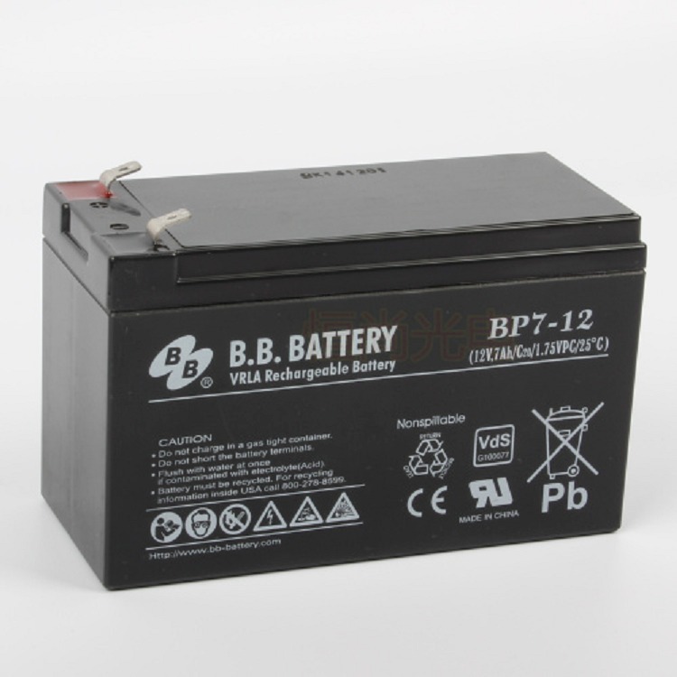 BB美美蓄电池BP7-12 bb美美蓄电池12V7AH光伏储能专用