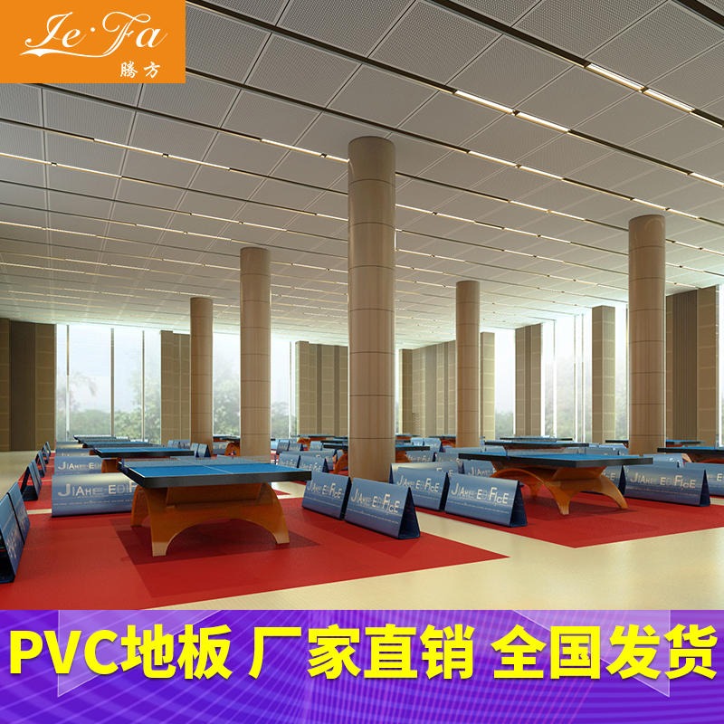 PVC地板 室内运动pvc塑胶地板 腾方厂家直销