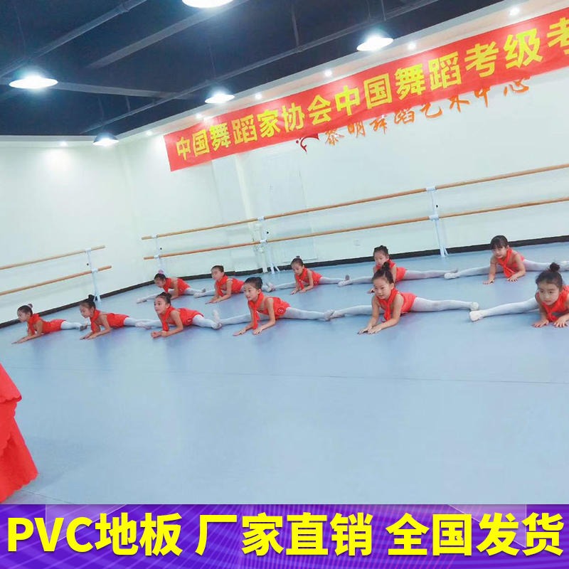 腾方幼儿舞蹈培训教室专用pvc地胶  专业舞蹈教室运动地板  儿童职业体验馆pvc地板发泡底图片