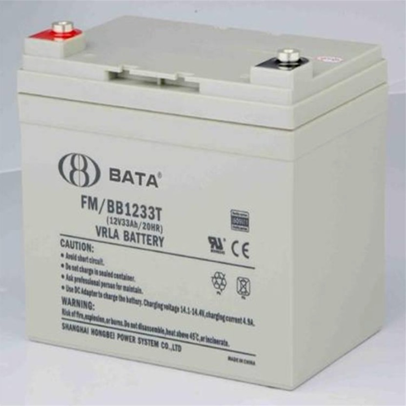BATA蓄电池FM/BB1233T 鸿贝蓄电池12V33AH直流屏电源通讯机房后备电源