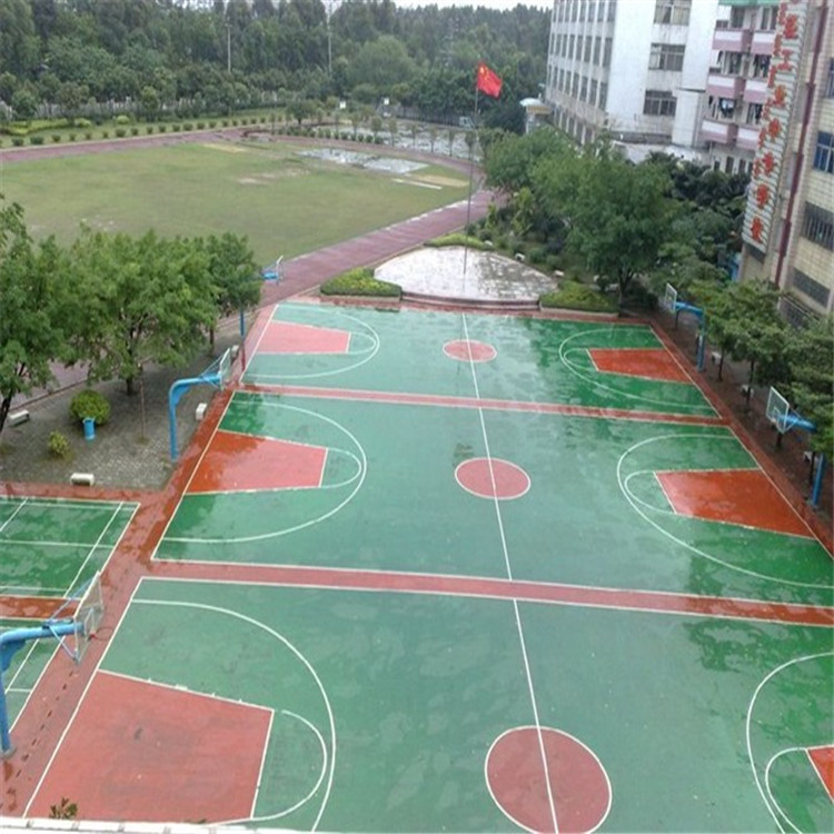 羽毛球篮球场地标准尺寸 标准篮球场地翻新设计施工户外围挡示例图11