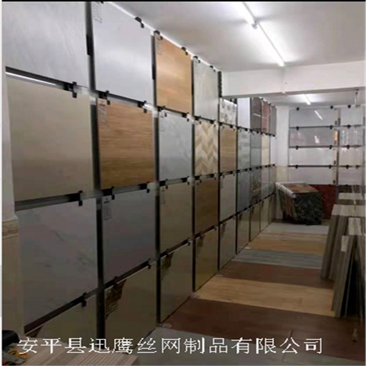 福州陶展厅展示架  冲孔货架供应商   迅鹰800瓷砖冲孔管批发