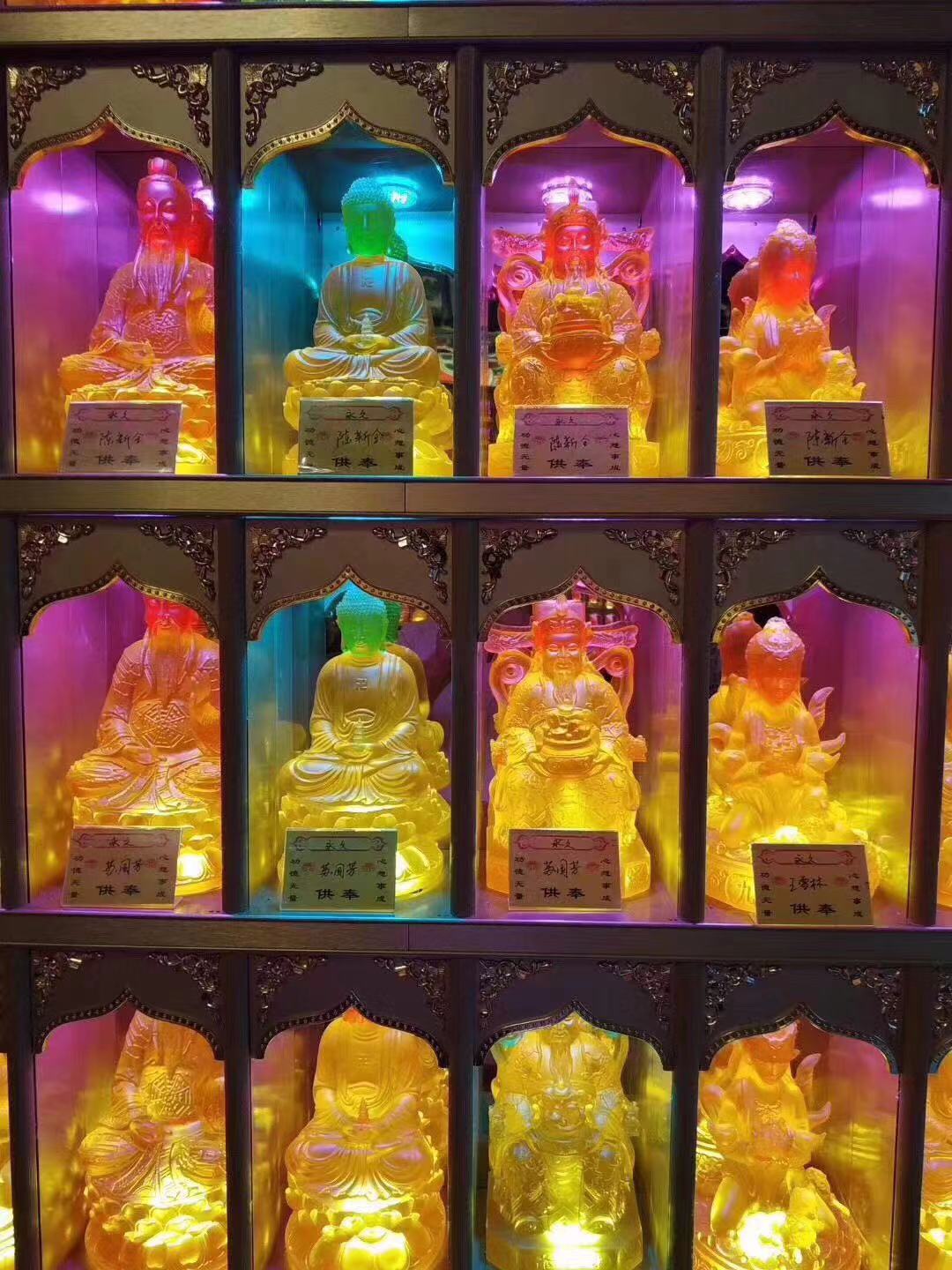 佛龛 优质佛龛生产厂家定制玻璃钢小佛像 本尊释迦摩尼小佛像 八大本名佛像