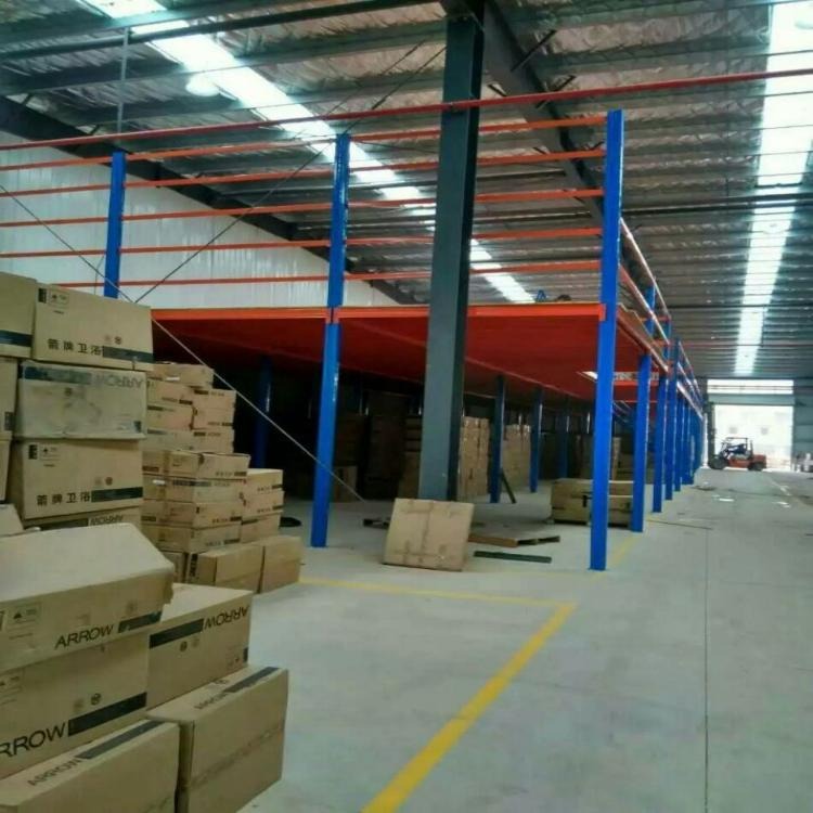 森沃仓储厂家订制钢平台货架 二层货架 钢结构平台 品质保证